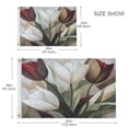 thumbnail image 4 of 36x60 inch Garden Hanging Flag Square Double Sided Flag Garden Garage nd Patio Decorative Flag White Tulips, 4 of 6