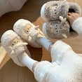 thumbnail image 5 of SUYIDA Ladies House Slippers - Cozy Slippers For Indoor Outdoor Soft Comfortable Warm Winter Slide On Flat With Sole All Day Wear, 5 of 5