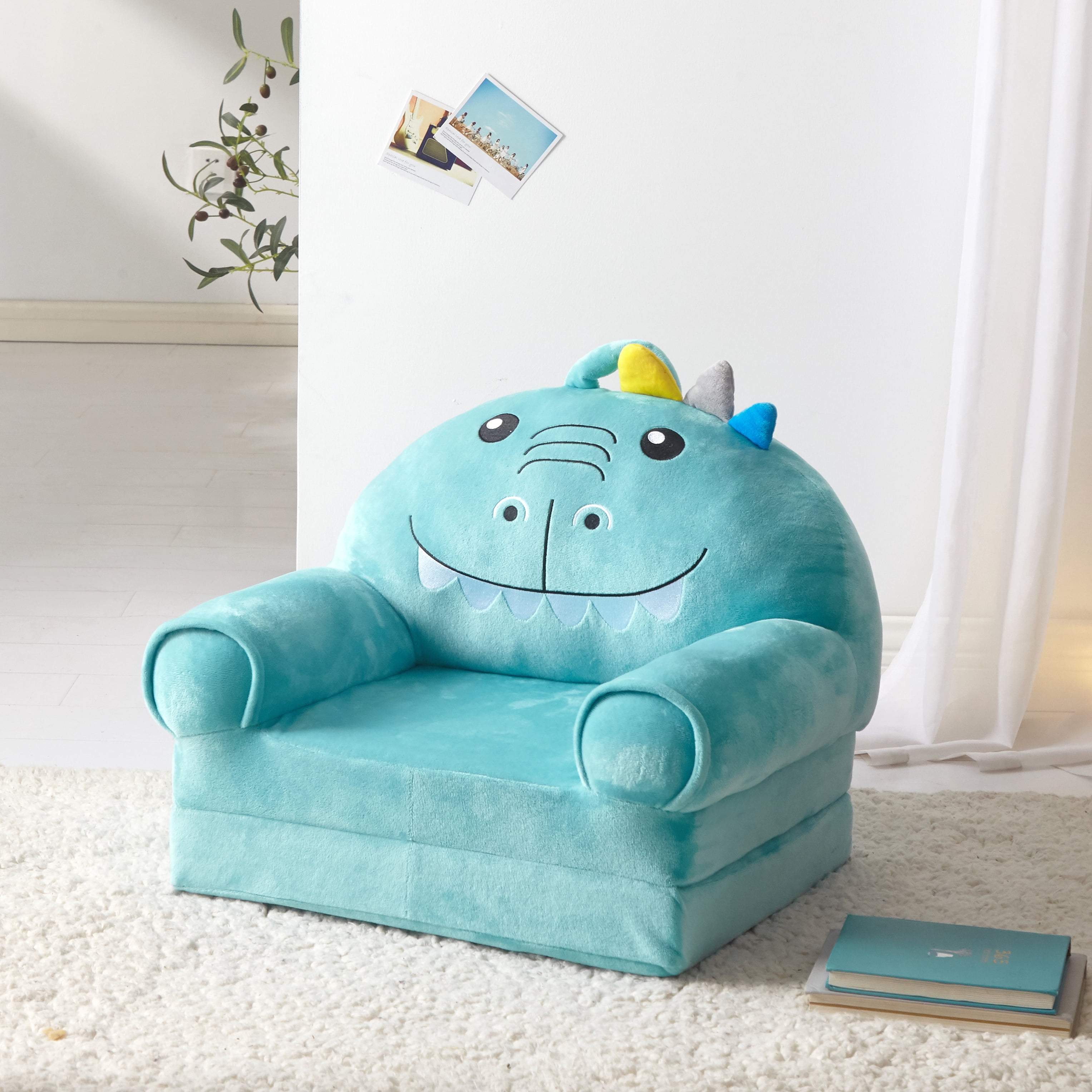 Little Nest Dino Flip Out 2-in-1 Toddler Chair