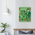 thumbnail image 4 of Nawypu St. Patrick's Day Gift Wood Sign with Wood Stand - Happy St. Patrick's Day, Green Shamrock Hat Tiered Tray Decor Desk Wooden Plaque, Home Holiday Party Irish Spring Table Centerpiece, 4 of 5