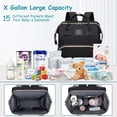 thumbnail image 2 of Baby Diaper Backpack - Waterproof, Large Capacity with Changing Station & Changing Pad, Nursing & Bottle Bag, Baby Shower Tote, for Baby Registry Search, Newborn Essentials, 2 of 7