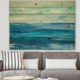 thumbnail image 2 of Designart 'Abstract Out To Sea' Nautical & Beach Print on Natural Pine Wood, 2 of 3