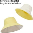 thumbnail image 2 of Wide Brim Sun Hats for Women Reversible Bucket Hat UV Sun Protection Hat UPF 50+ for Beach Travel Hiking Gardening, 2 of 8