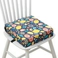 thumbnail image 3 of Dznils Asiento Booster para Mesa de Comedor para Niños Pequeños, con Hebillas de Seguridad, Fondo Antideslizante, Fruta Azul, 3 of 11