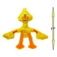 thumbnail image 5 of Durable Dog Toys Nylon with Rope Skeleton and Squeaker 15" Long Cute Animals (Tan Dog), 5 of 7