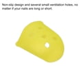 thumbnail image 4 of Protector de punta de dedo antideslizante Uxcell, paquete de 10, guardia de dedo de silicona de 29 mm, amarillo, 4 of 6