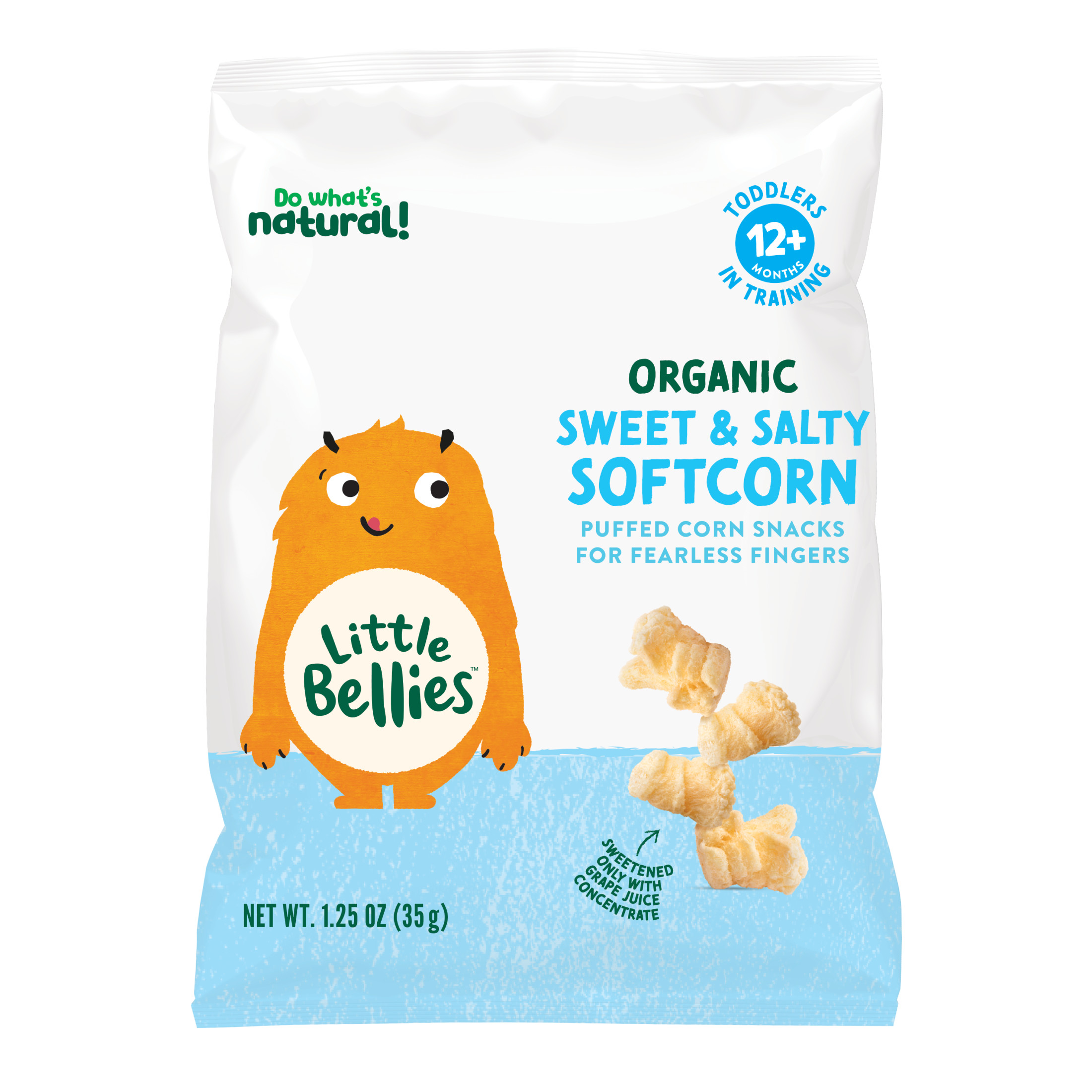 Little Bellies Organic Sweet & Salty Softcorn 1.25 oz