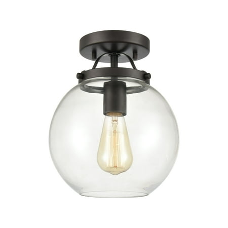 Elk Home 9-Inch Wide Bernice Semi Flush Mount  Oil Rubbed Bronze