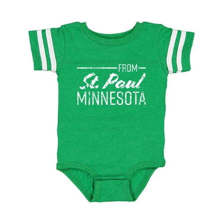 

Inktastic From St. Paul Minnesota in White Distressed Text Gift Baby Boy or Baby Girl Bodysuit