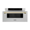 thumbnail image 2 of ZLINE Autograph Edition 30" 1.2 cu. ft. Built-In Microwave Drawer in Fingerprint Resistant Stainless Steel with Gold Accents, 2 of 5