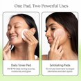 thumbnail image 4 of JiYu Toning Polish Pads – 100 toallas exfoliantes iluminadoras para piel opaca y tono desigual, con péptidos y centella asiática – Suaviza y unifica, 4 of 5