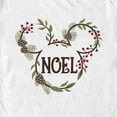 thumbnail image 2 of Men's Mickey & Friends Christmas Noel and Mouse Graphic Tee White Medium, 2 of 5