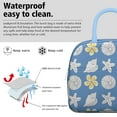 thumbnail image 3 of Lunch Bag Lunch Box for Women Reusable Insulated Lunch Bags,Water-Resistant Beach Blue Yellow Shell Starfish Cooler Lunch Tote Bag, Large Capacity for Work Travel Picnic, 3 of 6