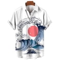 thumbnail image 2 of Nuevas camisetas gráficas de olas del océano para hombres, ropa de surf 3D, camisetas de playa hawaianas, ropa vintage Y2k de manga corta, tops con solapa, 2 of 5