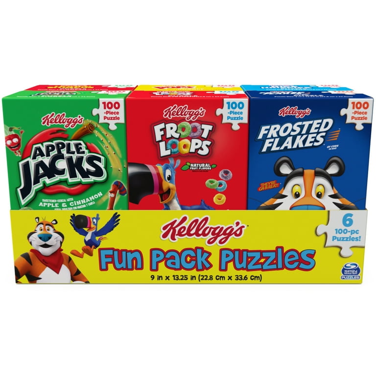 Kellogg's, Fun Pack Puzzles 6 Cereal Boxes Bundle, Aged 4 and up