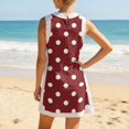 thumbnail image 7 of Short Sets Women 2 Piece Outfits Summer Crew Neck Tank Top and Shorts Set Sleeveless Cute Matching Sets Lounge Wear Wine XL, 7 of 7