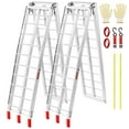 thumbnail image 4 of KFFKFF 1500 lb Aluminum Ramp Combination Loading Ramp for Farm Loading Bed 2 Pieces, 4 of 9