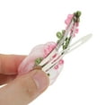 thumbnail image 4 of Unique Bargains 2 Pcs Hair Clip Grace Pastoral Style Mesh Flowers Duckbill Clip Pink, 4 of 5