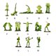 thumbnail image 3 of Toystoory Estatuilla de rana hecha a mano elegante para decoración del hogar con estilo decoración del hogar decoración de jardín Decoración del hogar pareja, rana, un, 3 of 6