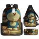 thumbnail image 1 of Set de mochilas Doraemons con dibujos animados para niños, mochila escolar, anime, 1 of 2