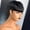Black-2, variant on Nonivsa 10 inch Women's Mixed Brown Synthetic Wig, Short Layered Pixie Cut with Side-Swept Bangs