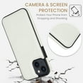 thumbnail image 6 of ELEHOLD Case for iPhone 13 Pro, PU Leather Soft TPU Phone Magnetic Case Compatible with Mag-Safe Accessory,White, 6 of 7