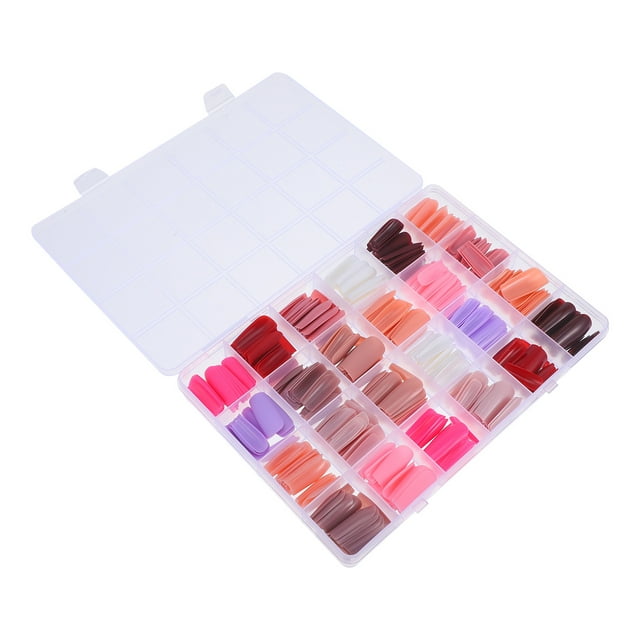 GOOHOCHY Postizas Pegables En Tonos Múltiples Con Estilo Matte Y Glossy Ideales Para Manicura