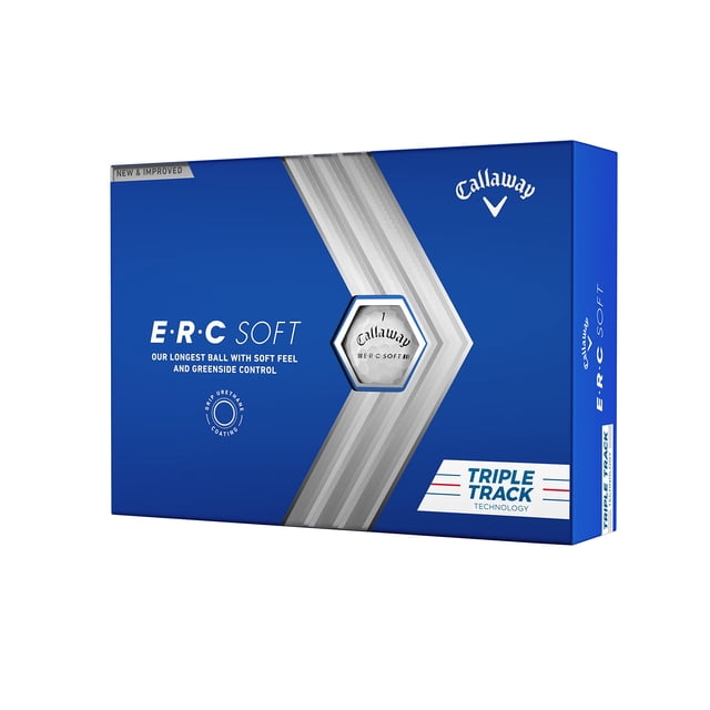 Pelotas de golf Callaway ERC Soft White Triple Track (2023)