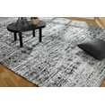 thumbnail image 4 of K2 Floor Style Jardin Hazy Charcoal Hand Made Cotton Chenille Area Rug, 4 of 4