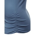 thumbnail image 3 of FashionOutfit Women's Basic Solid Sleeveless Round Neck Racer-Back Plus Size Tank Top, 3 of 3