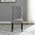 thumbnail image 3 of Roundhill Furniture Leviton Urban Style Dining Set: 30'' Height Table and 6 Chairs, Gray, 3 of 5