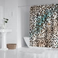 thumbnail image 2 of Leopard and Tiger Pattern Shower Curtain 72"x72" ,Bathroom Decorative Shower Curtains Set with 12 Hooks,Modern Waterproof Washable Shower Curtain, 2 of 6