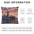 thumbnail image 5 of Creowell Lighthouse Palm Trees Island Pillow Covers for Couch Sofa Indoor Outdoor Zipper Closure Throw Pillow Cover 1PC 12x12in, 5 of 5
