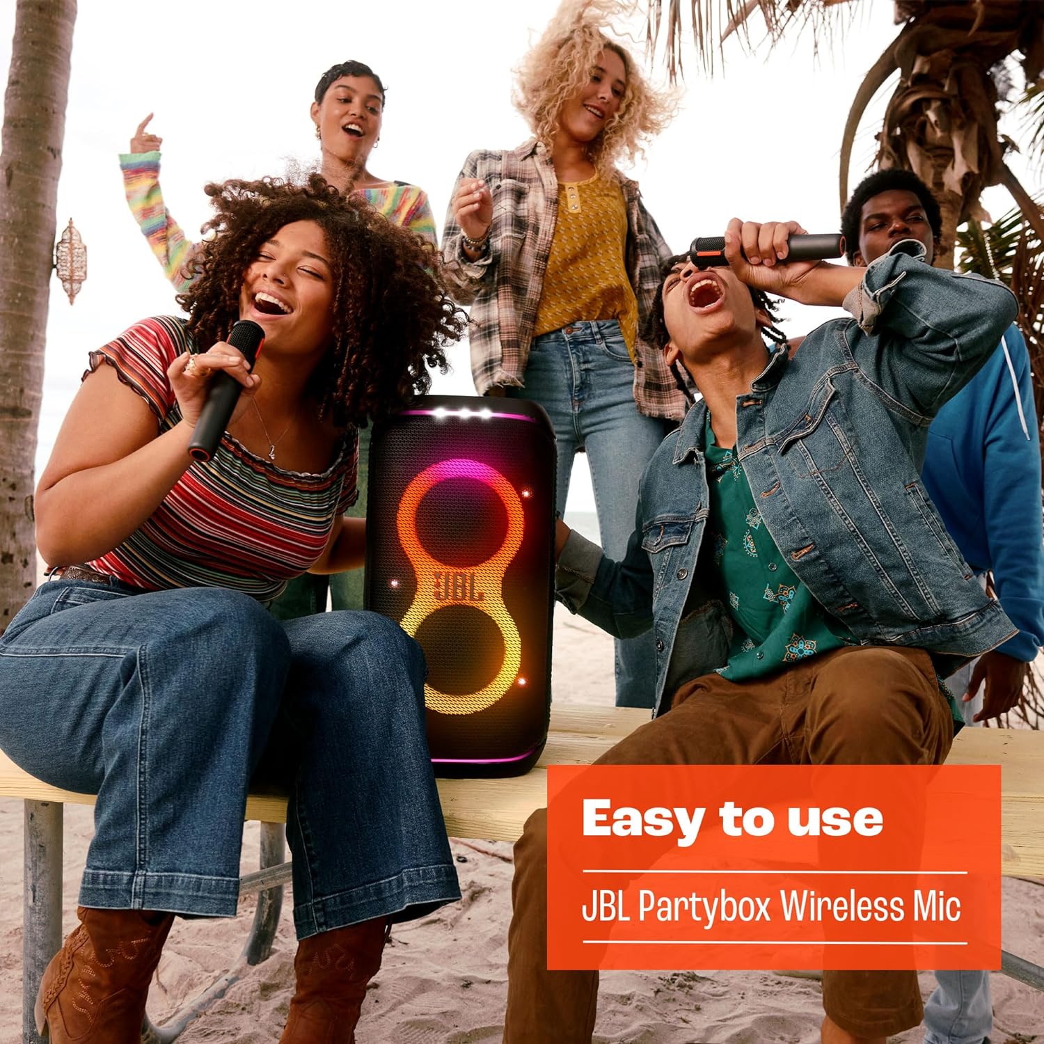 Restored JBL JBLPBWIRELESSMICAM-Z PartyBox Wireless Two Microphone Kit (Refurbished)
