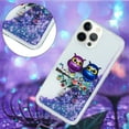 thumbnail image 2 of Glitter Case for iPhone 16 Pro, iPhone 16 Pro Liquid Case Cute Pink Moving Liquid Floating Sparkle for Girls Women Clear Soft TPU Protective Cover for iPhone 16 Pro 6.3 inch Couple Owls, 2 of 10