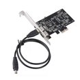 thumbnail image 2 of PCI-E Express Card, 1394a IEEE 1394b Controller Card Cable, High Speed Data Transfer, Video Editing, Audio Recording, 2 of 5