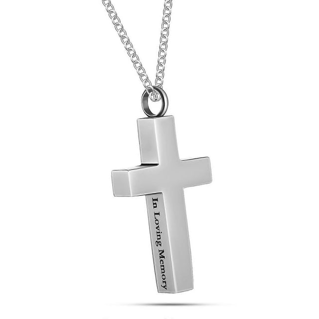 Cremation Necklace For Ashes Urn Necklace Cross Necklace Cross Pendant Necklace Cremation Jewelry For Ashes Men Women