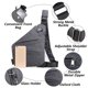 thumbnail image 3 of Bolsa de viaje antirrobo Personal Flex Sling Bag 32 x 23 x 2 cm, 3 of 7