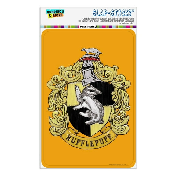 Harry Potter Hufflepuff Painted Crest Home Business Office Sign