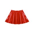 thumbnail image 6 of YONGHS Women's Glossy Latex Leather Short Mini Skirt Pole Dance Raves Clubwear Costumes Red L, 6 of 7