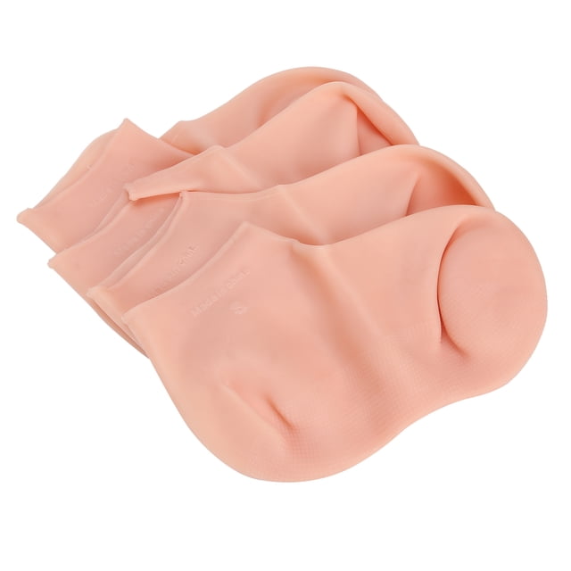 2 pares de calcetines elásticos hidratantes, antigrietas y exfoliantes para el cuidado de los pies (tallas 33-35)