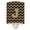 Black & Gold, variant on Caroline's Treasures CJ1047-JCNL Letter J Chevron Black and Red Ceramic Night Light, 6x4x3", multicolor