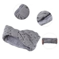 thumbnail image 3 of Unique Bargains 1 Pc Women's Warm Headband Winter Ear Warmer Bow Head Wraps Light Gray, 3 of 6