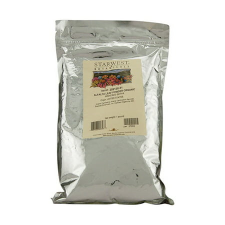 Best Organic Alfalfa Leaf Powder - 1 lb (453.6 Grams) by Starwest Botanicals deal