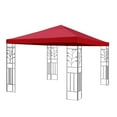 thumbnail image 1 of tredstone Gazebo Top Replacement Outdoor Patio Umbrella Cover Waterproof Polyester Sunshade Canopy Wine Red, 1 of 8