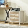thumbnail image 4 of Surmoby Boho 3-Drawer Nightstand Set of 2 - Extra Wide Storage Night Stand with Gold Handles Large&Tall Bed Side Table for Bedroom Living Room Enterway,Cream White, 4 of 11