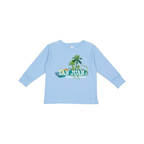 Inktastic San Juan Puerto Rico Boys or Girls Long Sleeve Toddler T-Shirt
