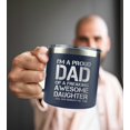 thumbnail image 2 of Taza AMAZPRINTS Dad Funny Fathers, 400 ml, aislante, acero inoxidable, 2 of 8