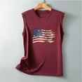 thumbnail image 5 of IROINNID Patriotic Shirts for Women Round Neck Tank Summer Independence Day Tops Regular Vest Tops Sleeveless Tops, 5 of 5