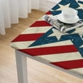 thumbnail image 4 of BANET Usa American Flag Rectangle Table Cloth Cover Fabric Rectangle Tablecloth Home Dining Room Kitchen white, 4 of 7